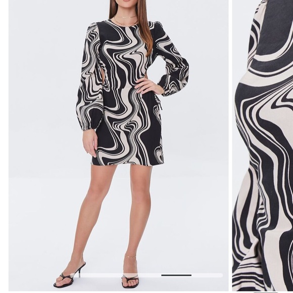 Forever 21 Marble Print Mini Dress in Pink - Picture 5 of 11